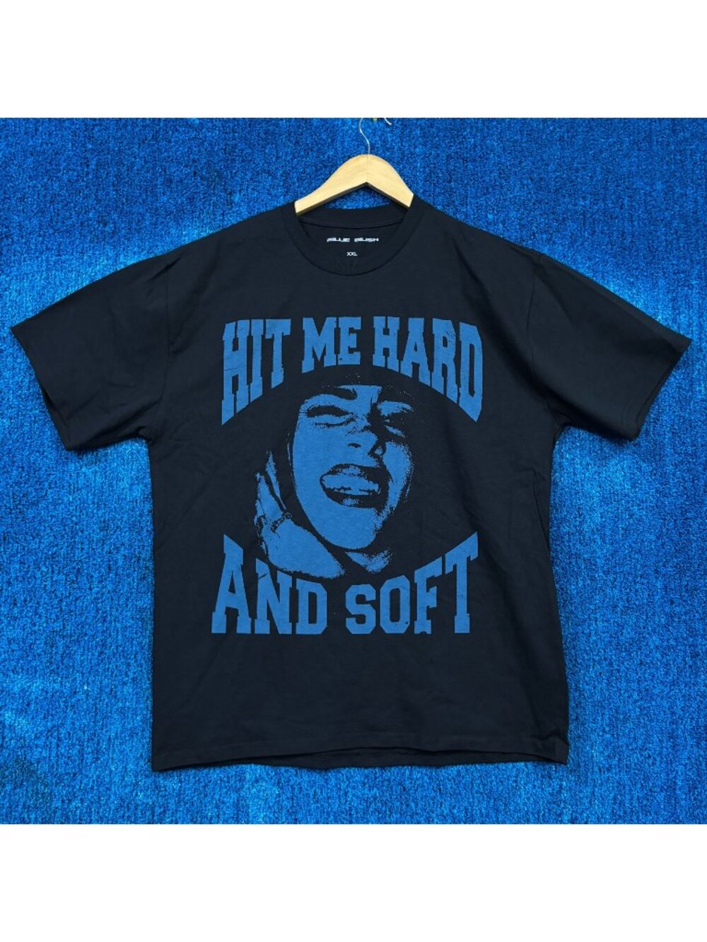 Billie Eilish Hit Me Hard And Soft Tour Black Popstar T-Shirt Size XXL